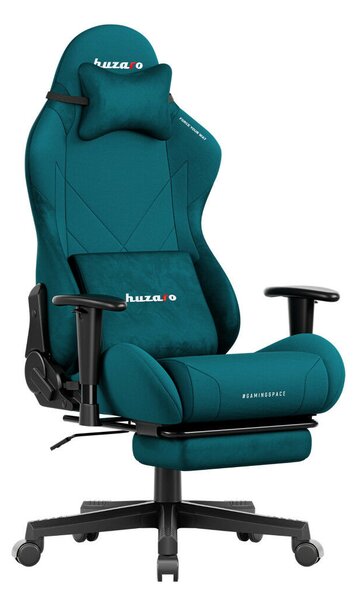 Gamer szék, Force lábtartóval Teal