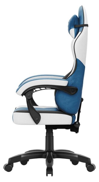 Gamer szék, forgó, ergonómikus, kék