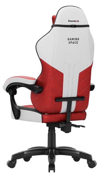 Gamer szék, forgó, ergonómikus, piros