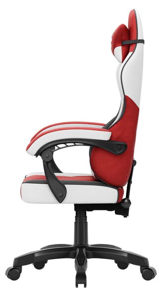 Gamer szék, forgó, ergonómikus, piros