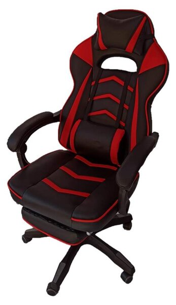 Gamer-DL fekete piros gamer szék irodai szék forgószék vezetői fotel
