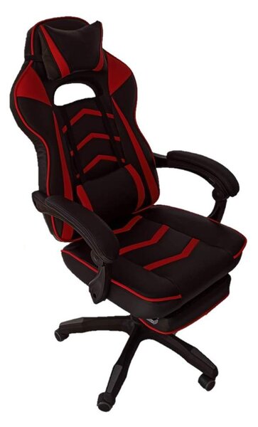 Gamer-DL fekete piros gamer szék irodai szék forgószék vezetői fotel