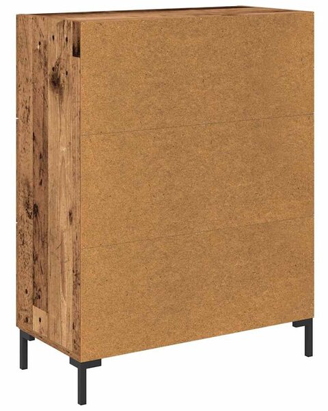 VidaXL Széf fiókkal Régi fa 69.5 x 34 x 90 cm Faanyag