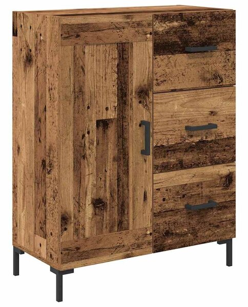 VidaXL Széf fiókkal Régi fa 69.5 x 34 x 90 cm Faanyag