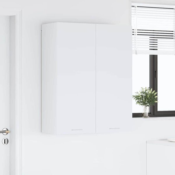 VidaXL Függő szekrény polcokkal Riga Fehér 80 x 31 x 100 cm Faanyag