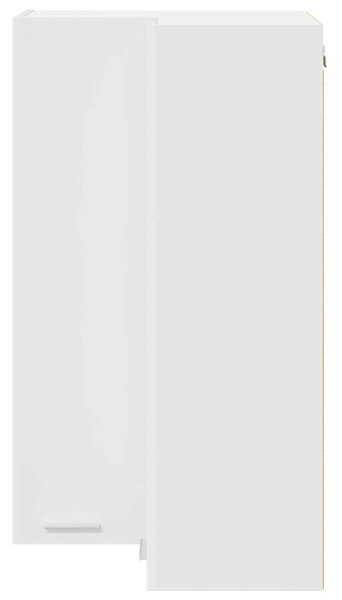 VidaXL Függő szekrény polcokkal Riga Fehér 57 x 57 x 100 cm Faanyag