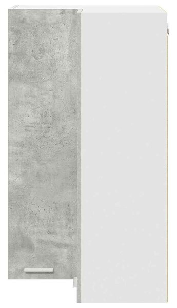 VidaXL Függő szekrény Riga Beton szürke és fehér 57 x 57 x 100 cm