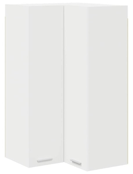 VidaXL Függő szekrény polcokkal Riga Fehér 57 x 57 x 100 cm Faanyag
