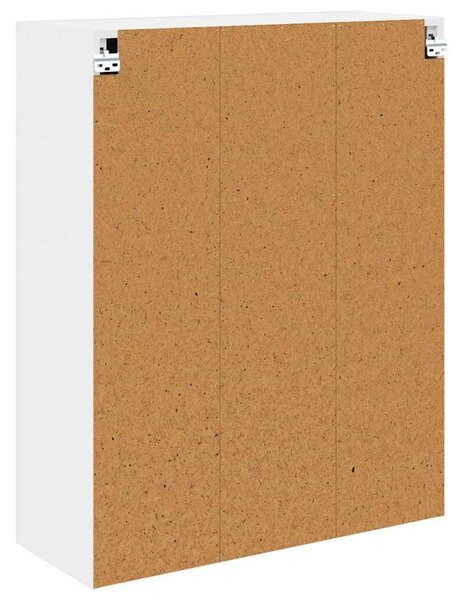 VidaXL Függő szekrény polcokkal Riga Fehér 80 x 31 x 100 cm Faanyag