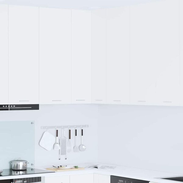 VidaXL Függő szekrény polcokkal Riga Fehér 57 x 57 x 100 cm Faanyag