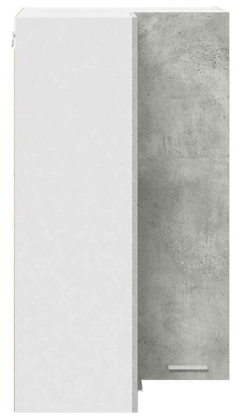 VidaXL Függő szekrény Riga Beton szürke és fehér 57 x 57 x 100 cm