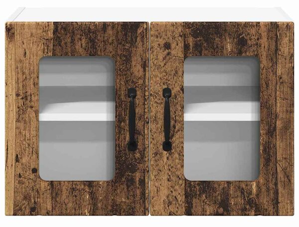 VidaXL Konyhaszekrény 2 pcs Öreg fa 60 x 31 x 40 cm Faanyag