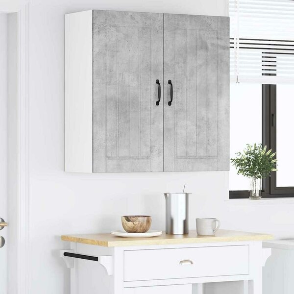 VidaXL Konyhaszekrény Beton Szürke 80 x 31 x 80 cm Faanyag