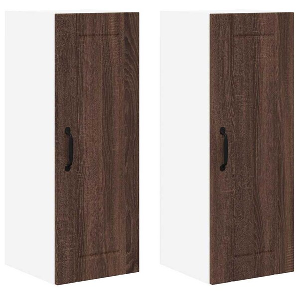 VidaXL Konyhaszekrény 2 pcs Barna Tölgy 30 x 31 x 80 cm Faanyag