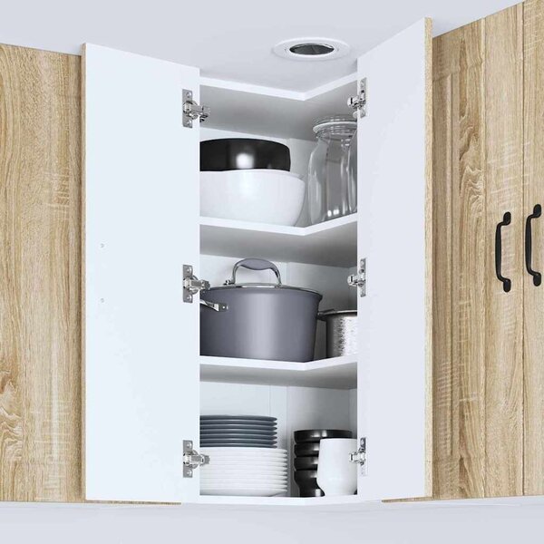VidaXL Konyhaszekrény Sonoma tölgy 57 x 57 x 80 cm Faanyag