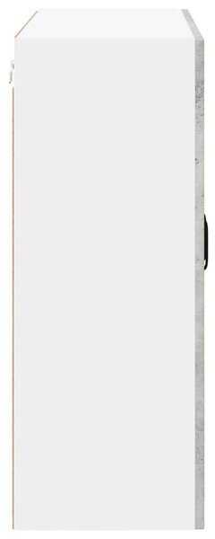 VidaXL Fali üveges szekrény LUCCA Betonszürke 80 x 31 x 80 cm