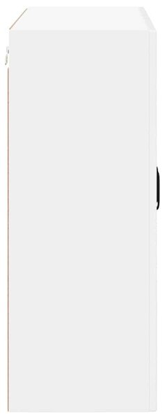 VidaXL Fali üveges szekrény LUCCA Magasfényű Fehér 80 x 31 x 80 cm