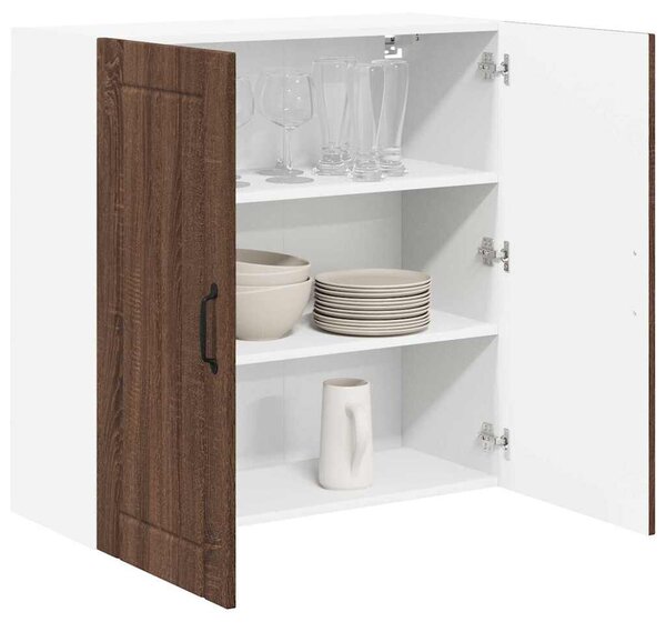VidaXL Fali konyhaszekrény Barna Tölgy 80 x 31 x 80 cm Faanyag
