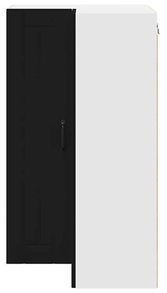 VidaXL Konyhaszekrény Fekete 57 x 57 x 100 cm Faanyag
