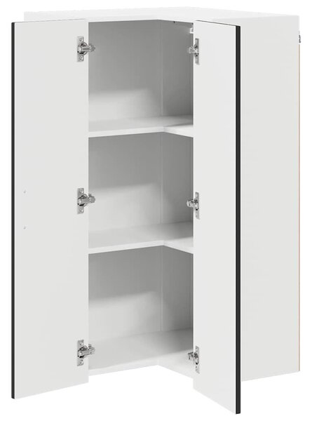 VidaXL Konyhaszekrény Fekete 57 x 57 x 100 cm Faanyag