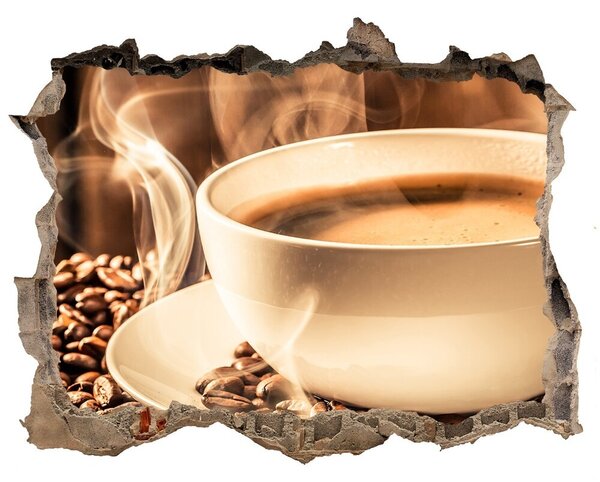 3d-s lyuk vizuális effektusok matrica Aromás kávé