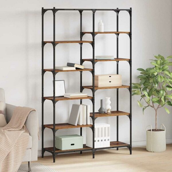 VidaXL Könyvespolc Régi fa 100 x 32 x 170 cm Faanyag
