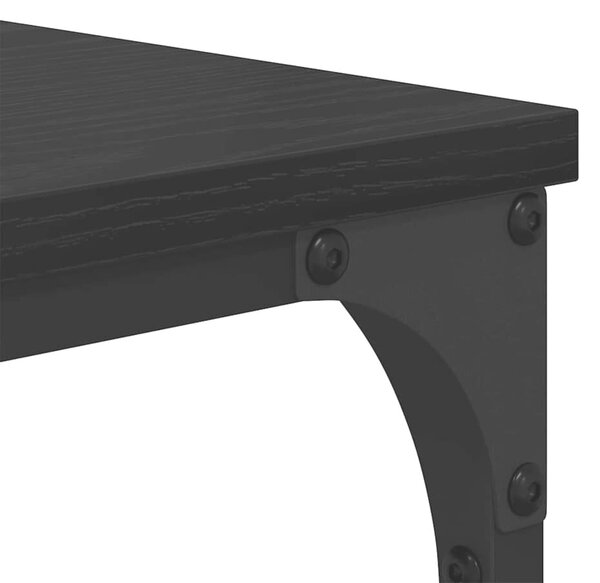 VidaXL Könyvszekrény Musta tammi 81 x 36 x 176 cm Faanyag