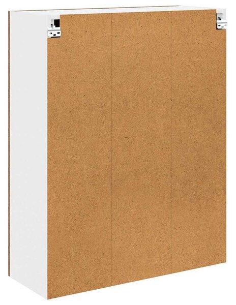 VidaXL Függő szekrény tárolóval Öreg fa 80 x 31 x 100 cm Faanyag