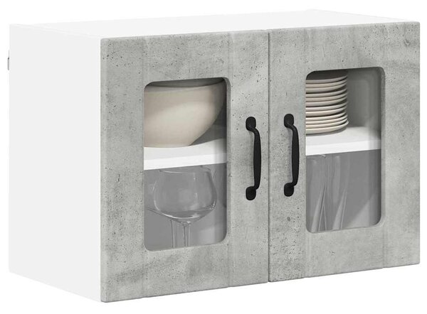 VidaXL Konyhaszekrény 2 pcs Beton Szürke 60 x 31 x 40 cm Faanyag