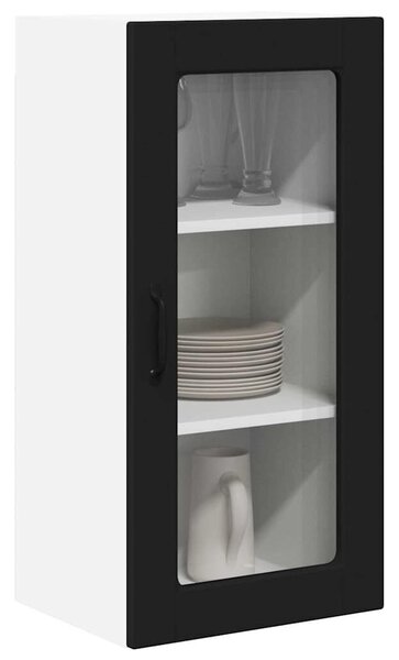 VidaXL Konyhaszekrény 2 pcs Fekete 40 x 31 x 80 cm Faanyag