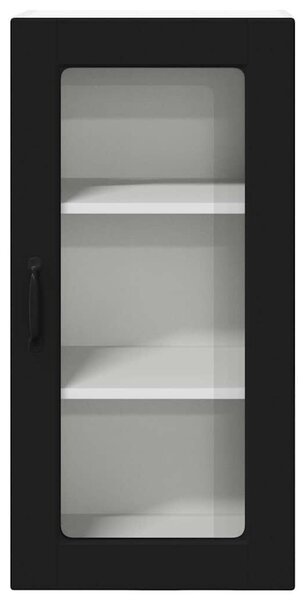 VidaXL Konyhaszekrény 2 pcs Fekete 40 x 31 x 80 cm Faanyag