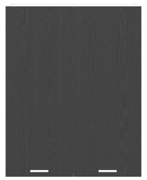 VidaXL Függő szekrény Riga Fekete tölgy 80 x 31 x 100 cm Faanyag