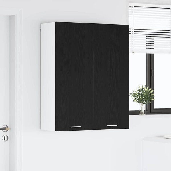 VidaXL Függő szekrény Riga Fekete tölgy 80 x 31 x 100 cm Faanyag