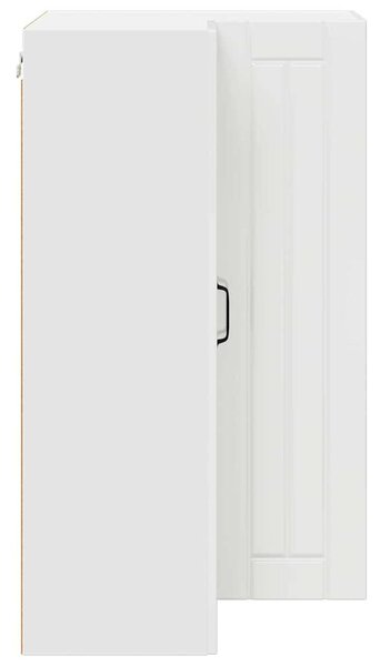 VidaXL Konyhaszekrény Magas Fényű Fehér 57 x 57 x 100 cm Faanyag