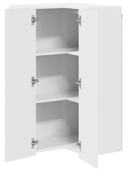 VidaXL Konyhaszekrény Magas Fényű Fehér 57 x 57 x 100 cm Faanyag