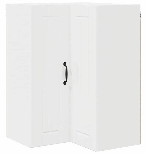 VidaXL Konyhaszekrény Magas Fényű Fehér 57 x 57 x 80 cm Faanyag