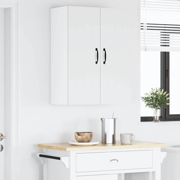 VidaXL Konyhaszekrény 2 pcs Magas Fényű Fehér 30 x 31 x 80 cm Faanyag