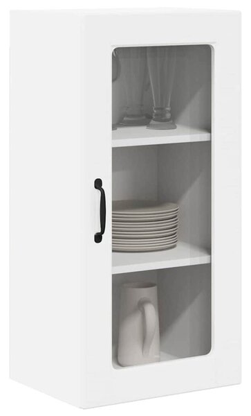 VidaXL Konyhaszekrény 2 pcs Magas Fényű Fehér 40 x 31 x 80 cm Faanyag