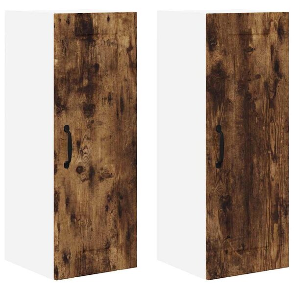 VidaXL Konyhaszekrény 2 pcs Füstölt tölgy 30 x 31 x 80 cm Faanyag