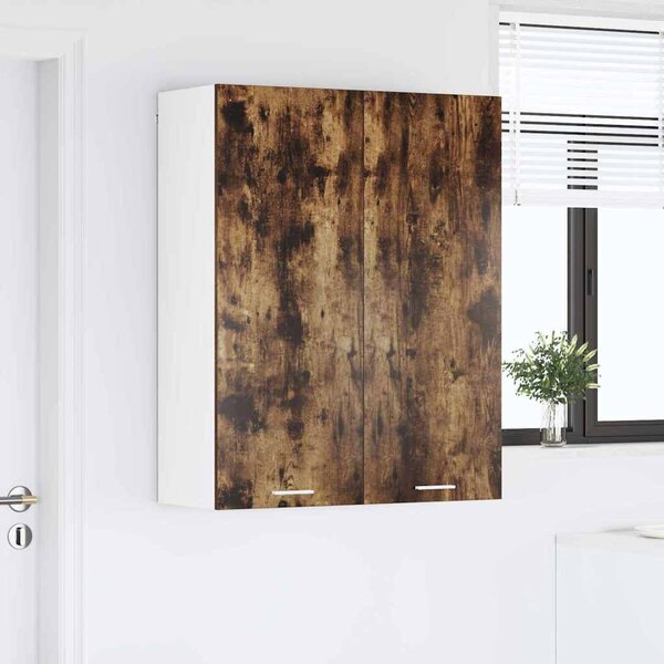 VidaXL Függő szekrény Riga Füstölt tölgy 80 x 31 x 100 cm Faanyag