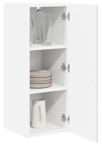 VidaXL Konyhaszekrény 2 pcs Magas Fényű Fehér 30 x 31 x 80 cm Faanyag