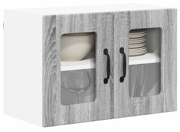 VidaXL Konyhaszekrény 2 pcs Szürke Sonoma 60 x 31 x 40 cm Faanyag