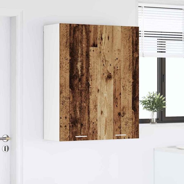 VidaXL Függő szekrény polcokkal Riga Öreg fa 80 x 31 x 100 cm Faanyag