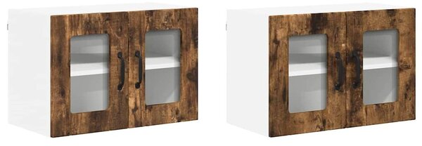 VidaXL Konyhaszekrény 2 pcs Füstölt tölgy 60 x 31 x 40 cm Faanyag