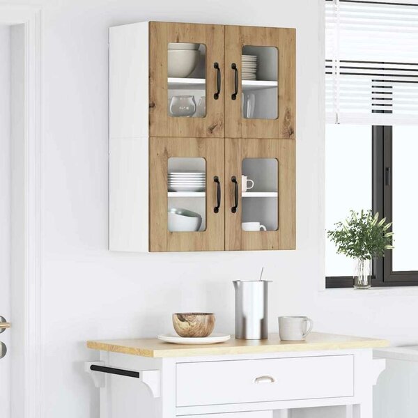 VidaXL Konyhaszekrény 2 pcs Artisan tölgy 60 x 31 x 40 cm Faanyag
