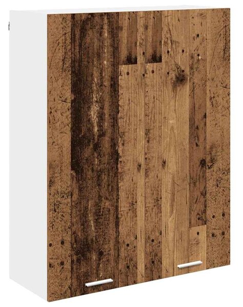 VidaXL Függő szekrény polcokkal Riga Öreg fa 80 x 31 x 100 cm Faanyag
