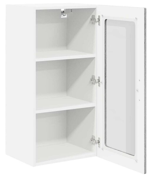 VidaXL Fali konyhaszekrény 2 pcs Szürke Sonoma 40 x 31 x 80 cm Faanyag