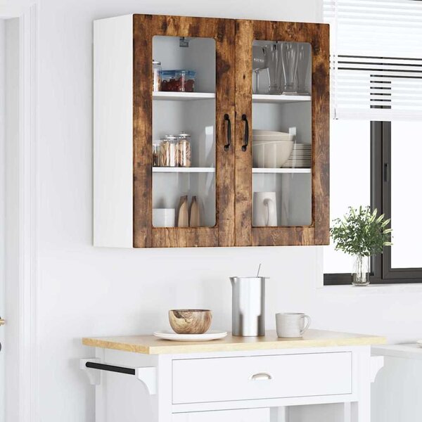 VidaXL Konyhaszekrény 2 pcs Füstölt tölgy 40 x 31 x 80 cm Faanyag