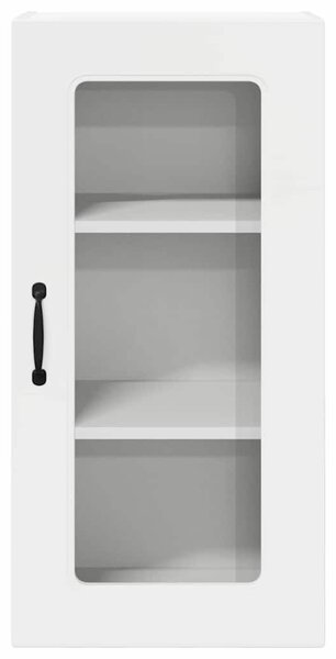 VidaXL Fali konyhaszekrény 2 pcs Magas Fényű Fehér 40 x 31 x 80 cm