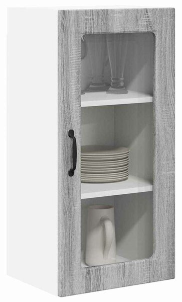 VidaXL Konyhaszekrény 2 pcs Szürke Sonoma 40 x 31 x 80 cm Faanyag